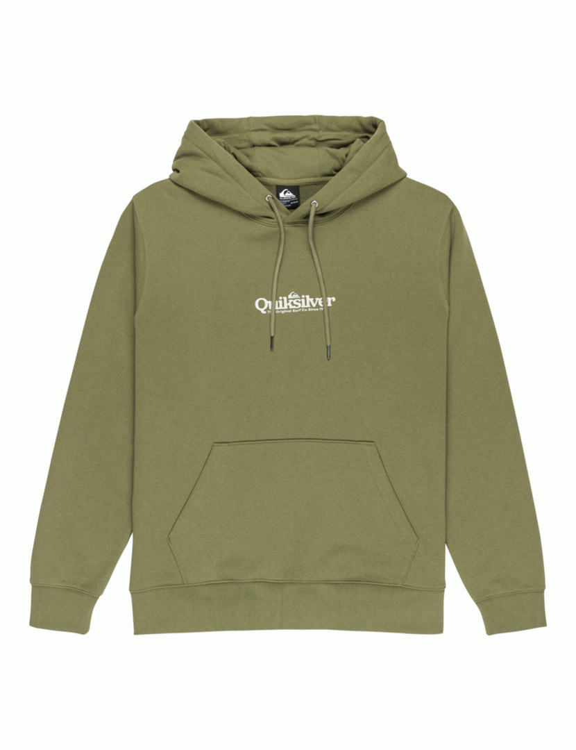 Sweatshirt Screen Fleece Fineline Verde