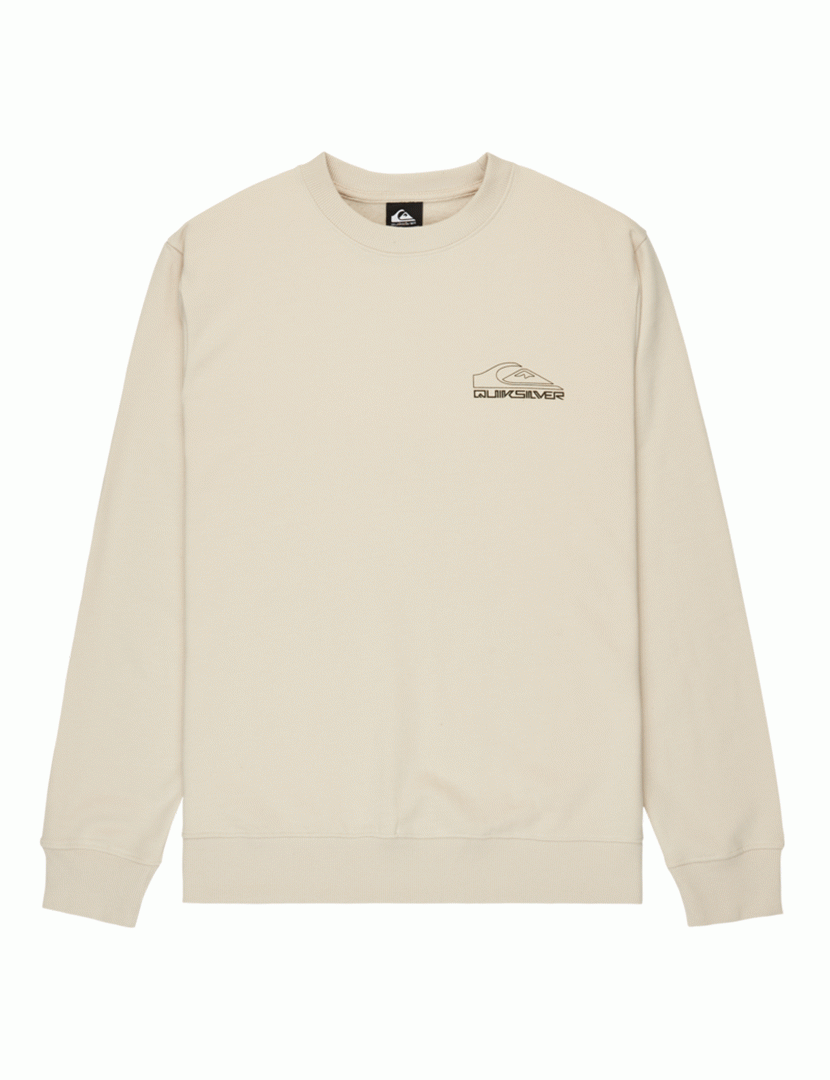 Sweatshirt Basic Graphic Crew Branco