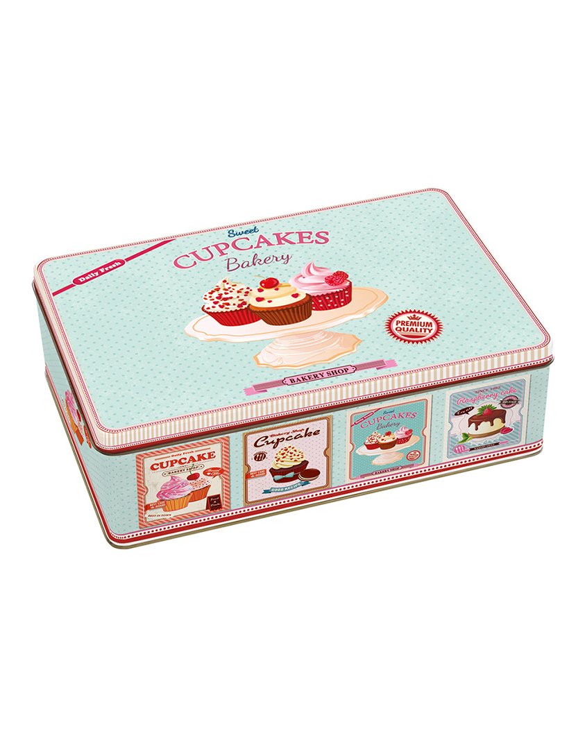 Conjunto de 2 Canecas Porcelana + Porta-copos Cortiça CUPCAKES PINK