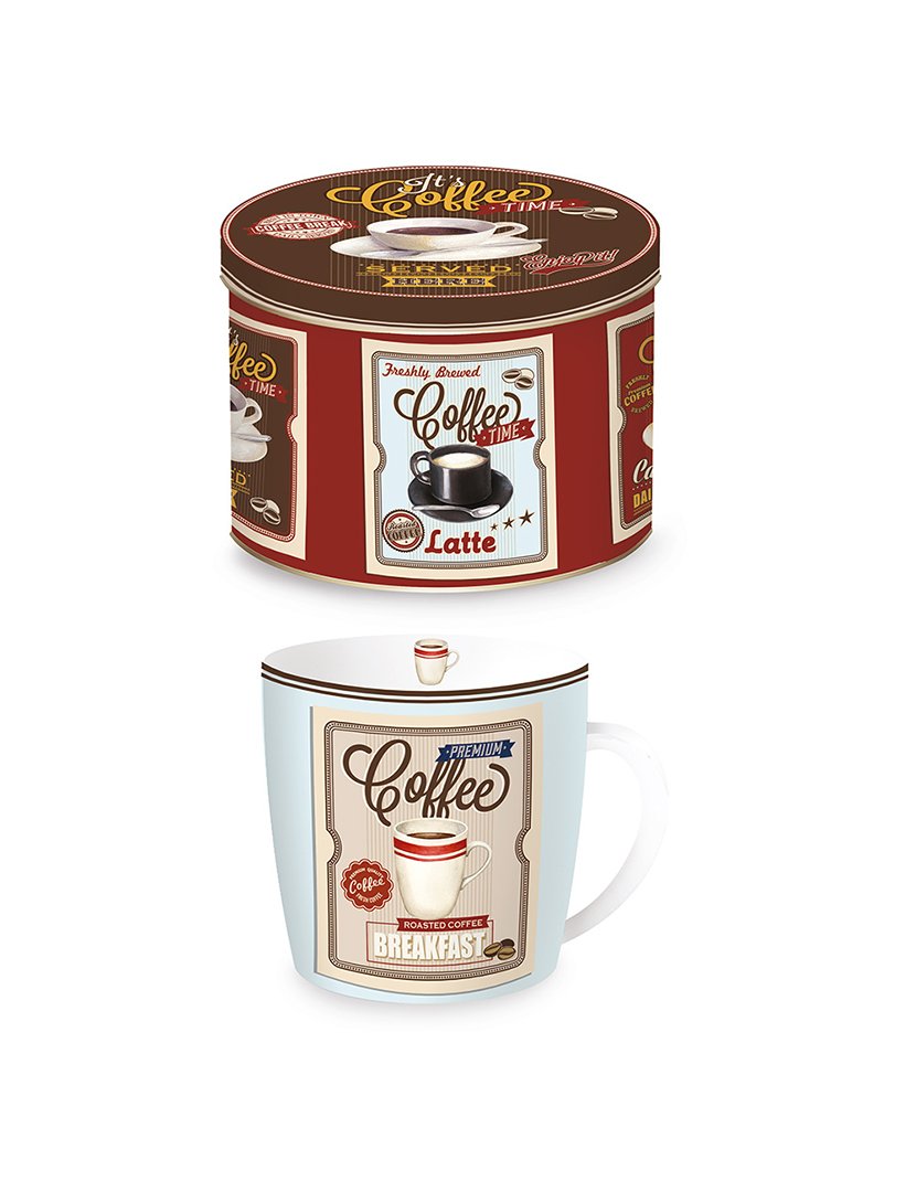 Caneca 350ml Porcelana VINTAGE BREAKFAST