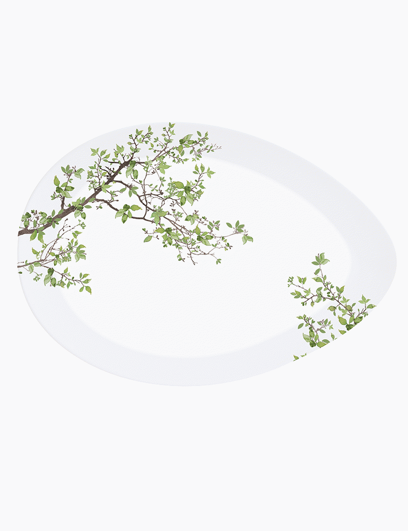 Prato Porcelana 36x25cm NATURA