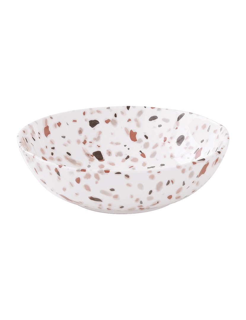 Conjunto de 18 Pratos Porcelana TERRAZZO