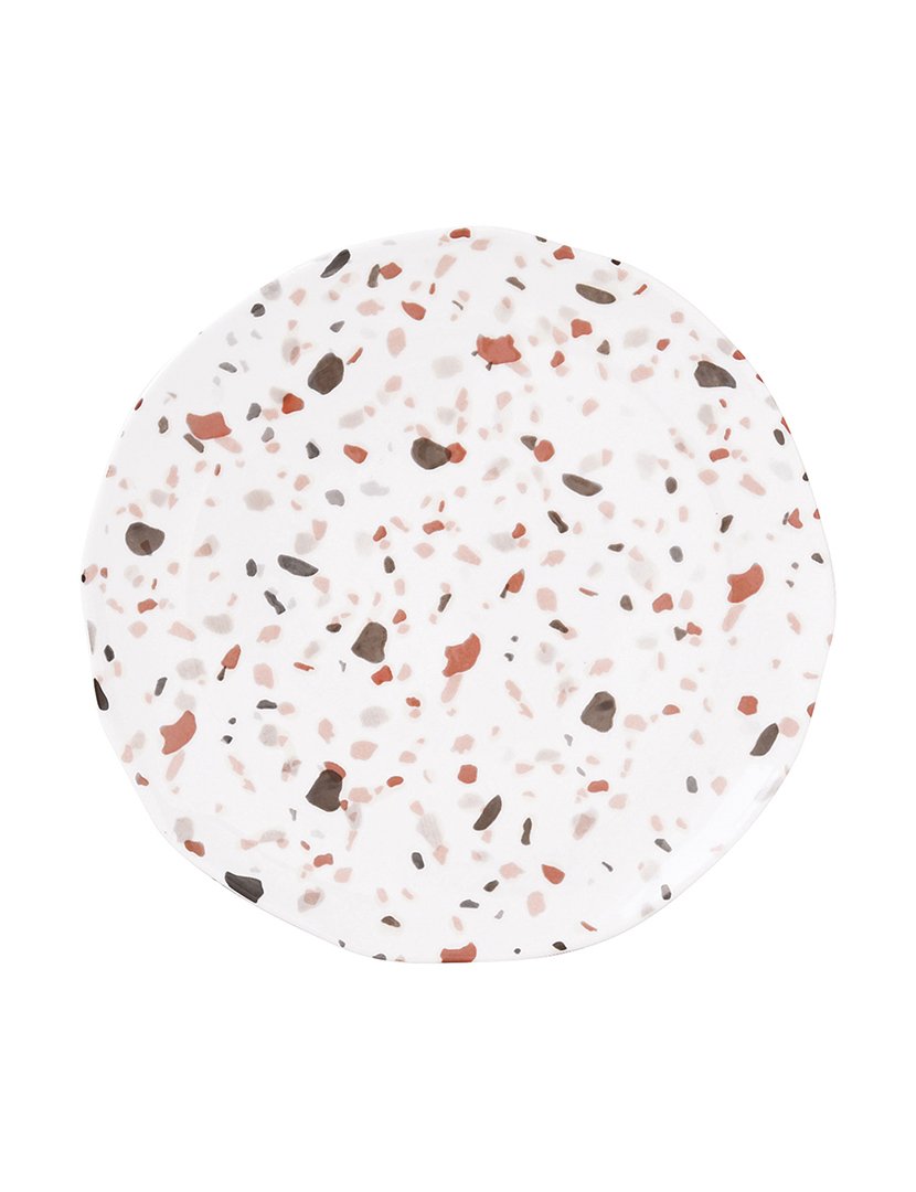 Conjunto de 18 Pratos Porcelana TERRAZZO
