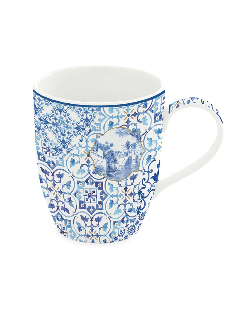 Caneca 350ml Porcelana INDIGO