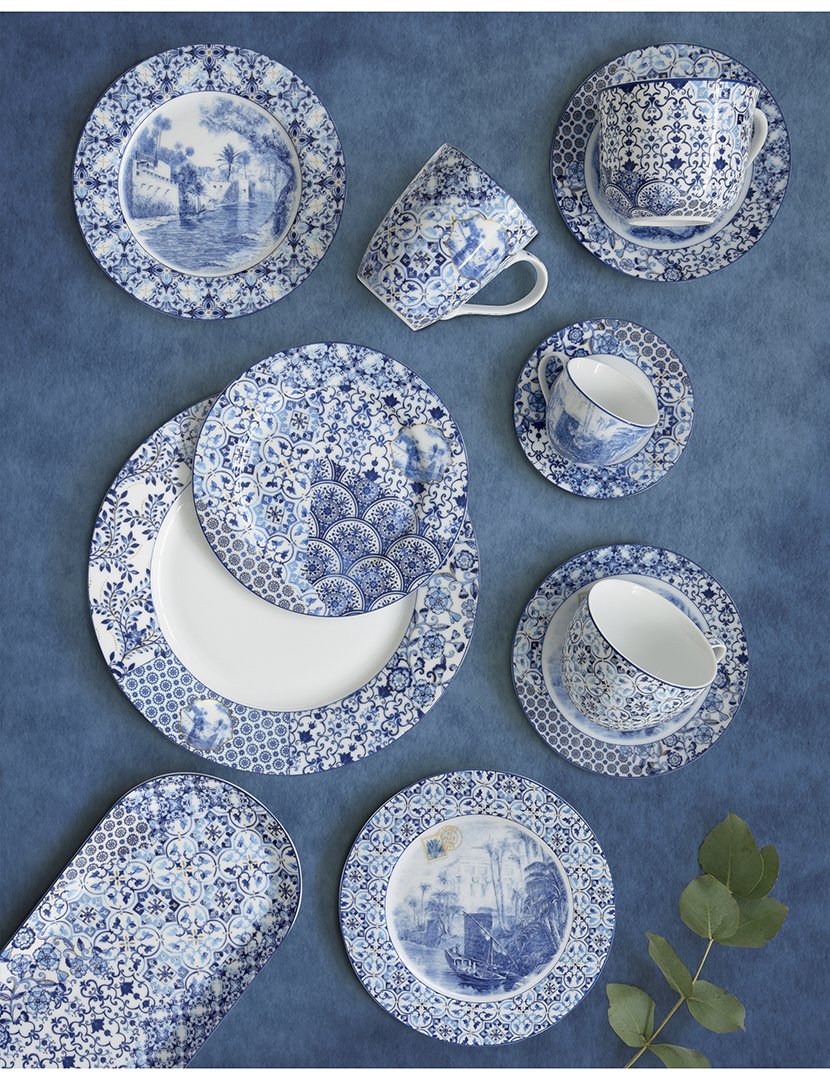 Caneca 350ml Porcelana INDIGO