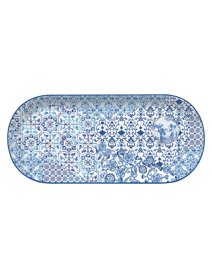Travessa Oval 33,5x15cm Porcelana INDIGO