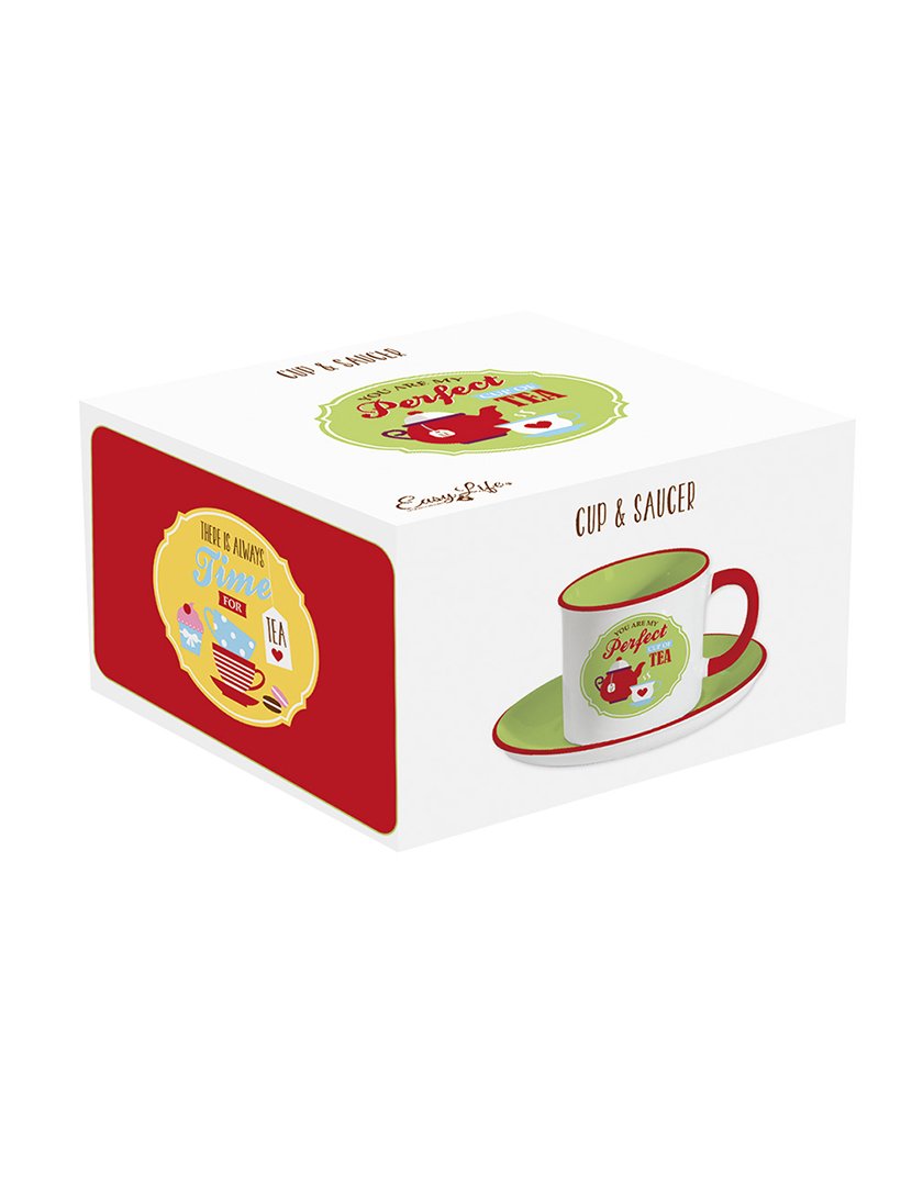 Conjunto Chá + Pires RETRO BREAK TEA Verde