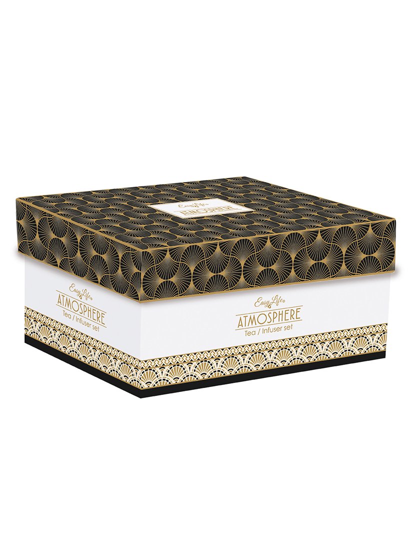 Bule 600ml Porcelana 600ml com infusor metálico + 2 Chávenas 160ml EGYPTOLOGY