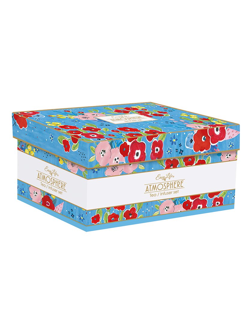 Bule 600ml Porcelana + Infusor de metal + 2 Chávenas 160ml EM PLEIN AIR