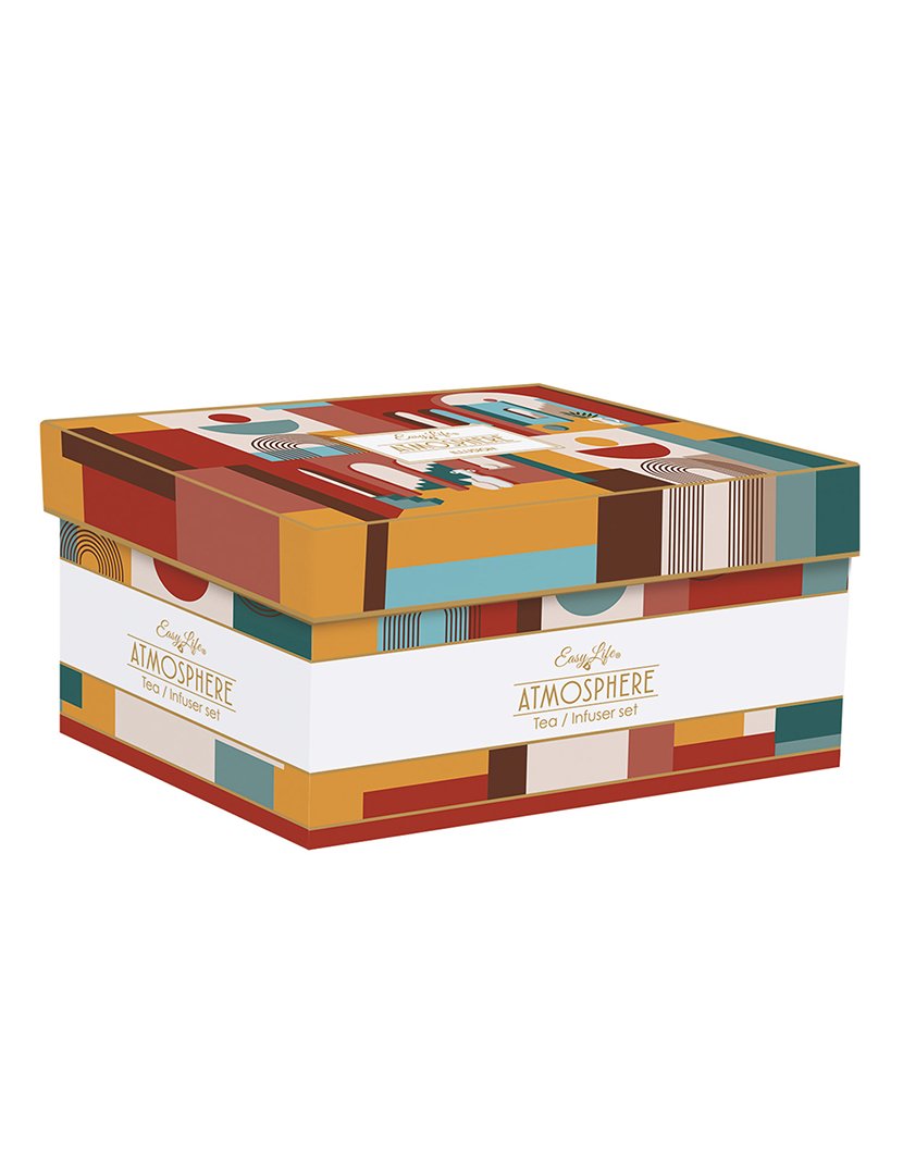 Bule 600ml Porcelana + Infusor metálico + 2 Chávenas 160ml ILLUSION