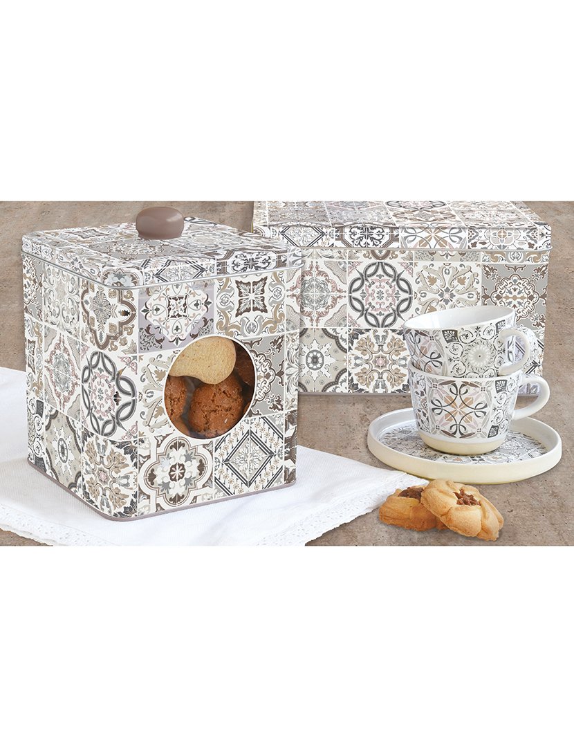 Caneca Chá 250ml + Pires Cinzento CASA DECOR