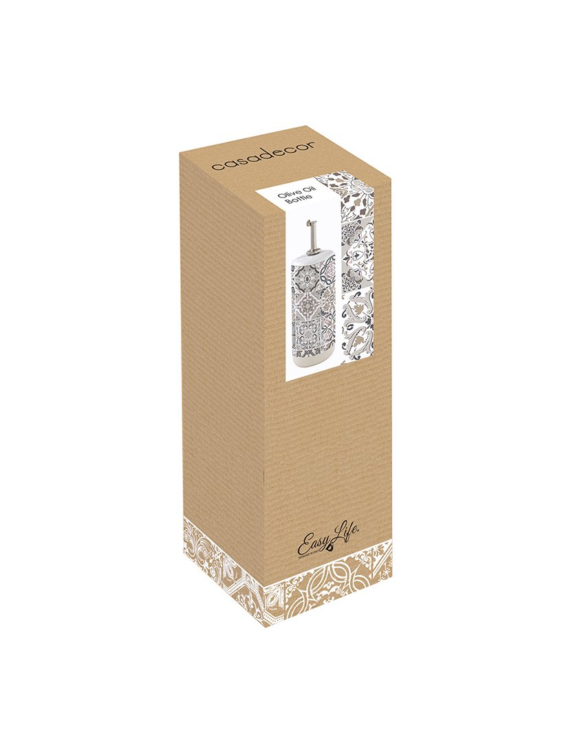 Garrafa de azeite/vinagre 500ml Cinzento CASA DECOR