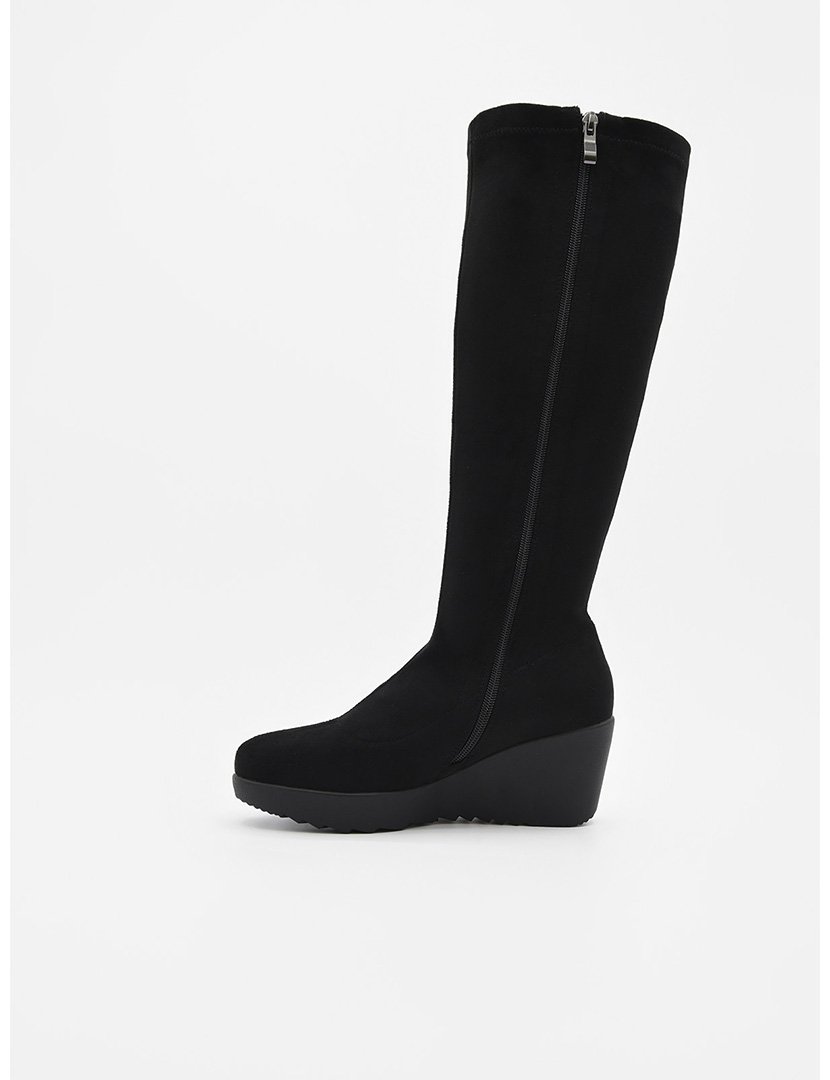 Botas com Cunha Senhora Preto