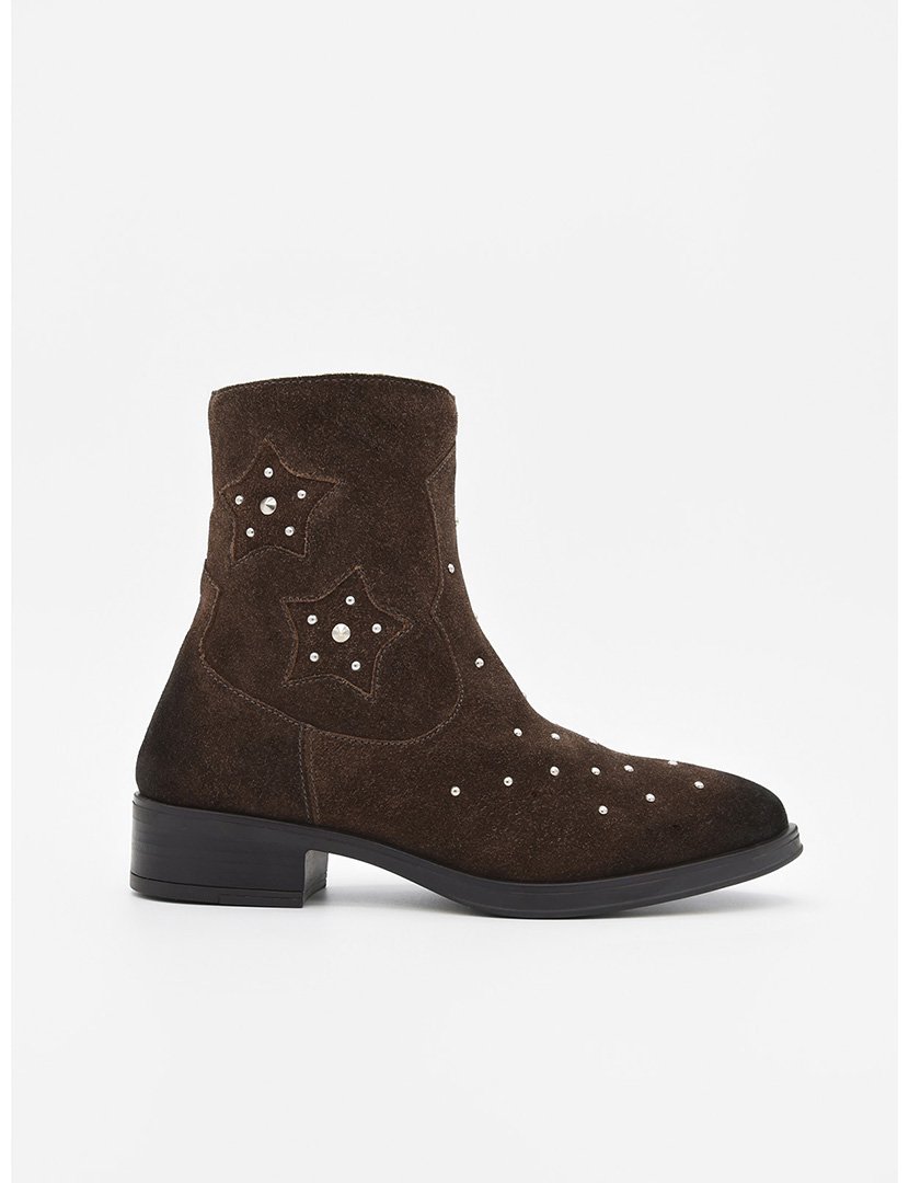 Botins com Salto Senhora Castanho