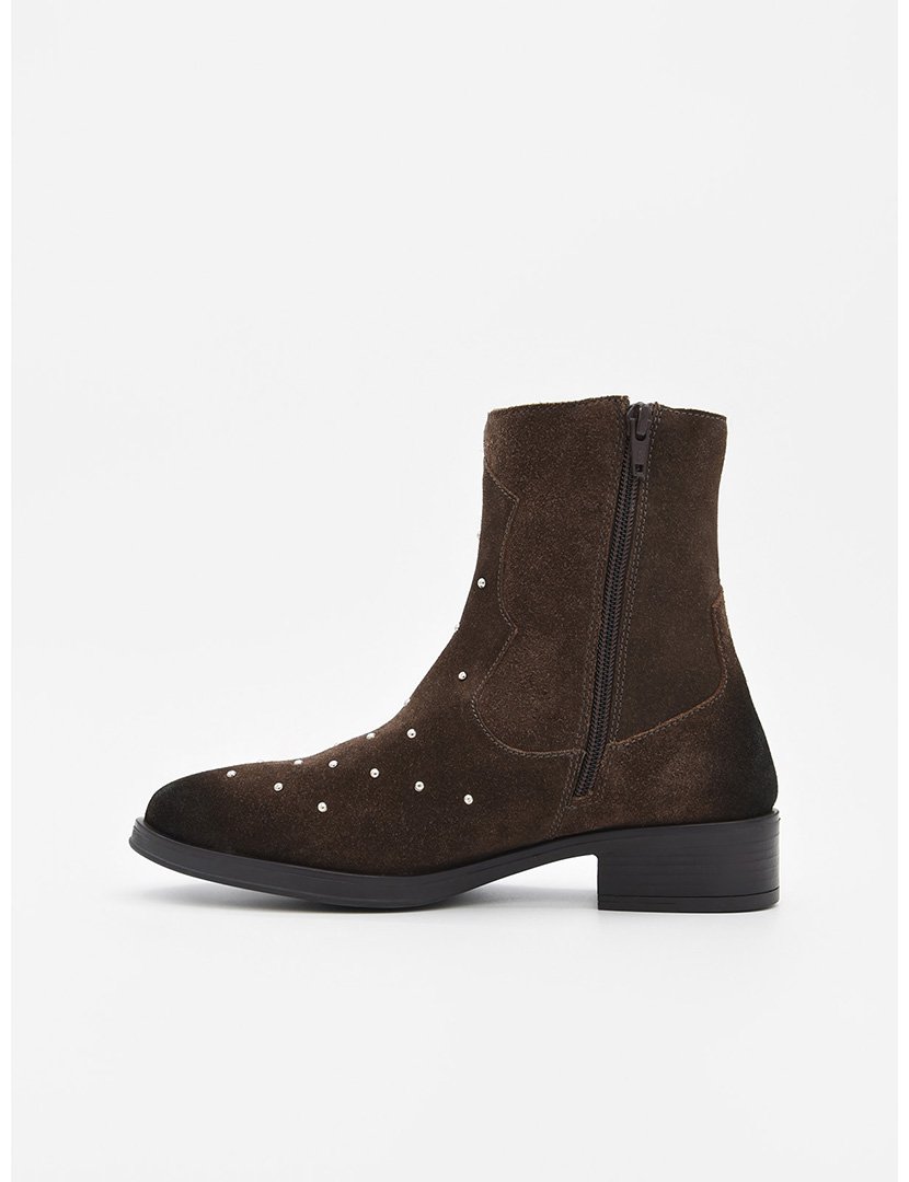 Botins com Salto Senhora Castanho