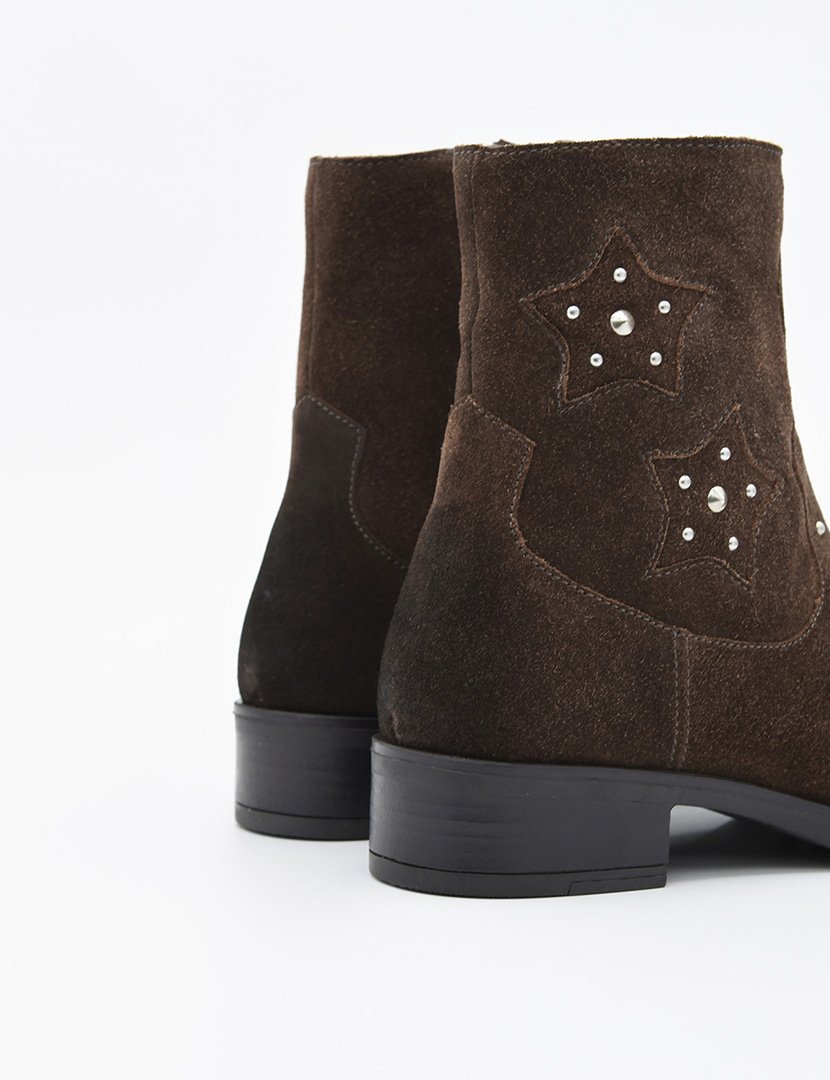 Botins com Salto Senhora Castanho