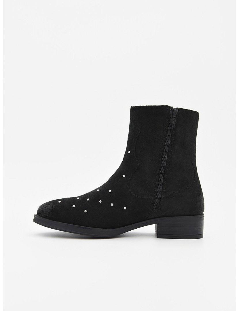 Botins com Salto Senhora Preto