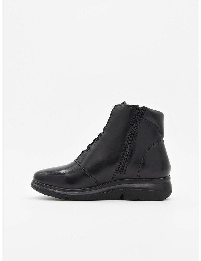Botas com Salto Cunha Senhora Preto