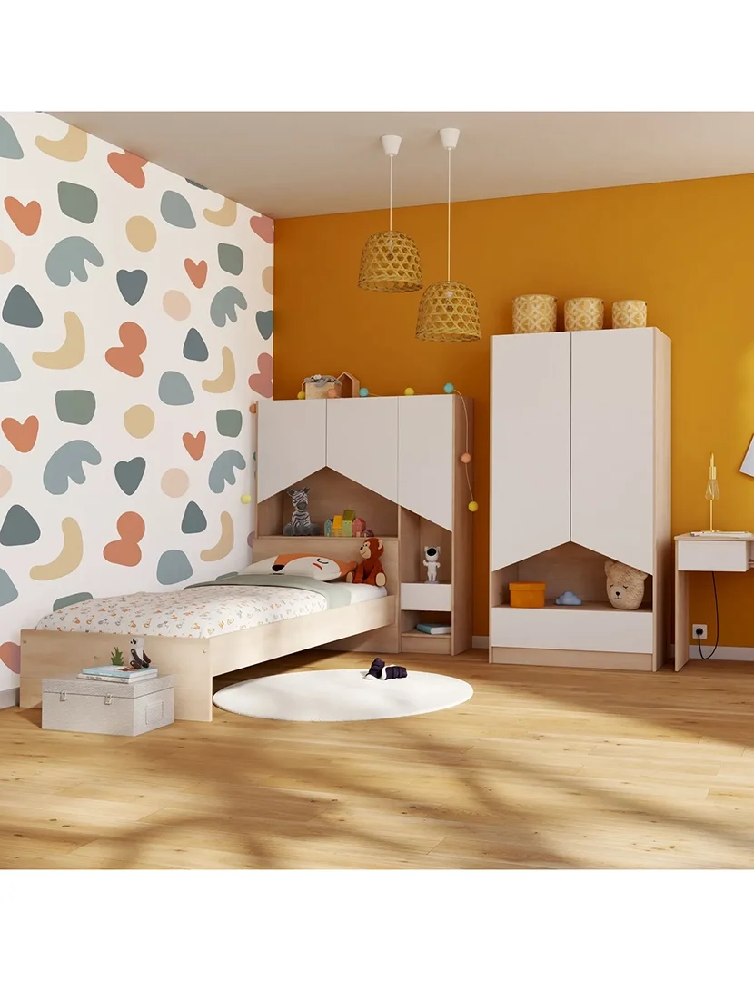 Cama Shelter Carvalho 90x190cm