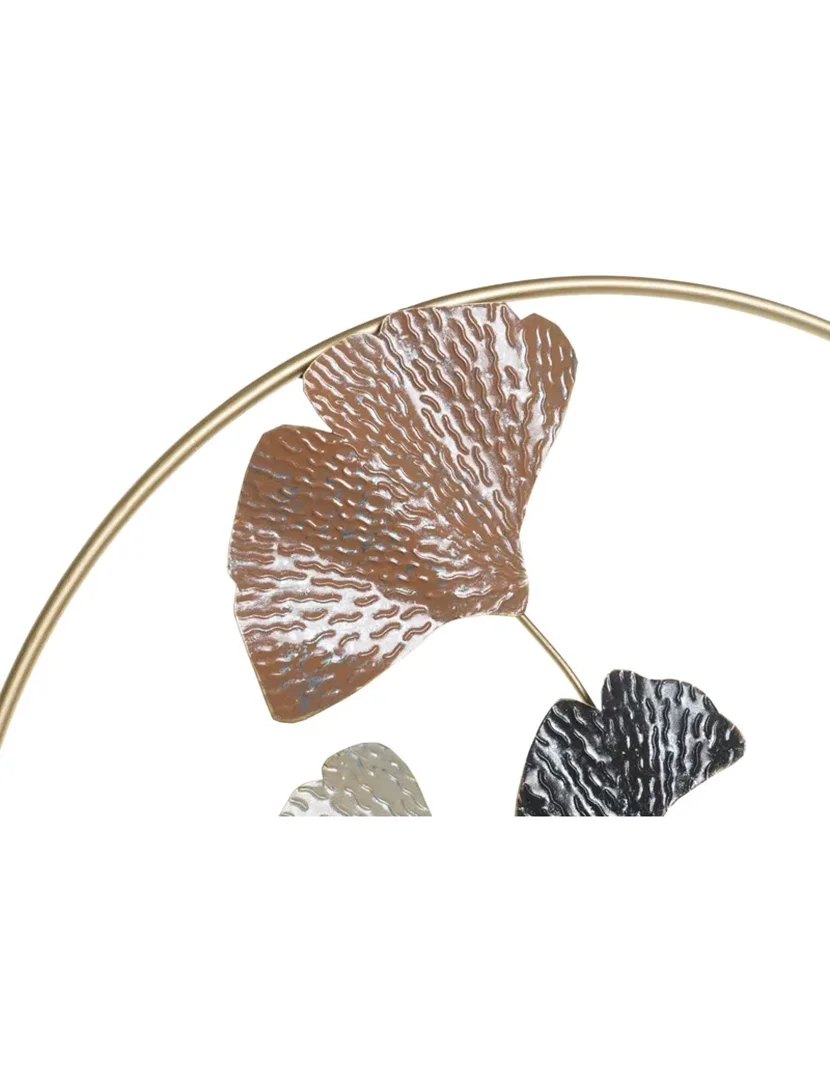 Decoração de Parede Folhas Douradas em Terracota