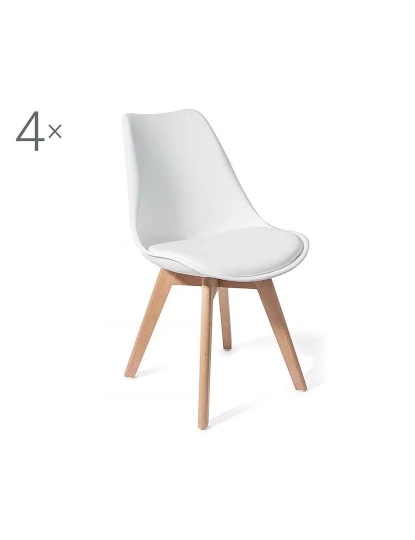 Pack 4 Cadeiras Kiki Evo Branco