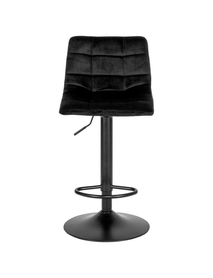 Cadeira Bar Veludo Preto