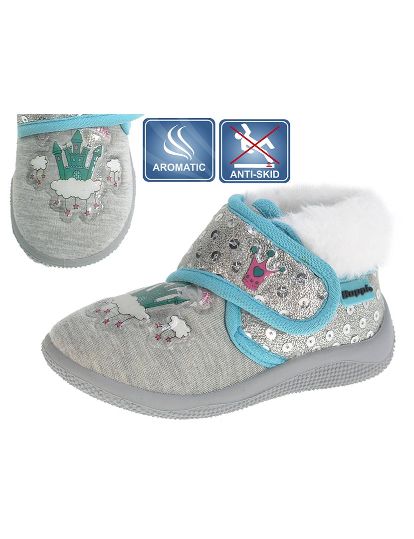 Pantufa Bebé Cinza