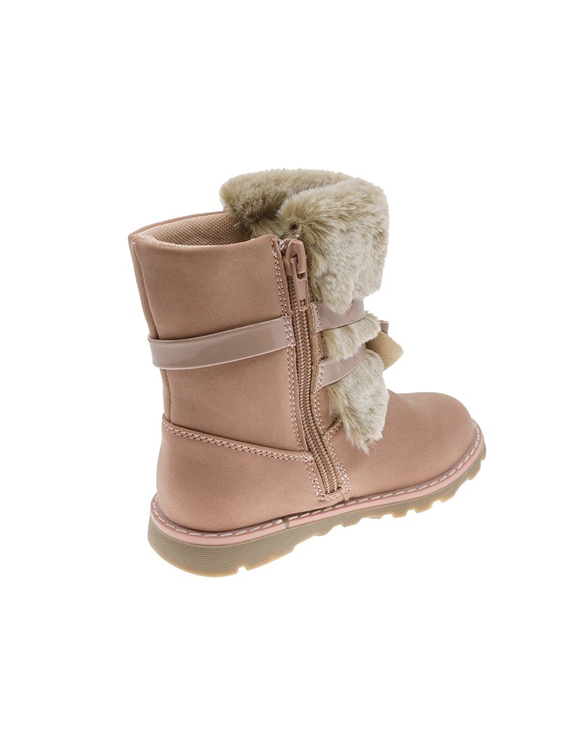 Bota Alta Criança Rosa Escuro