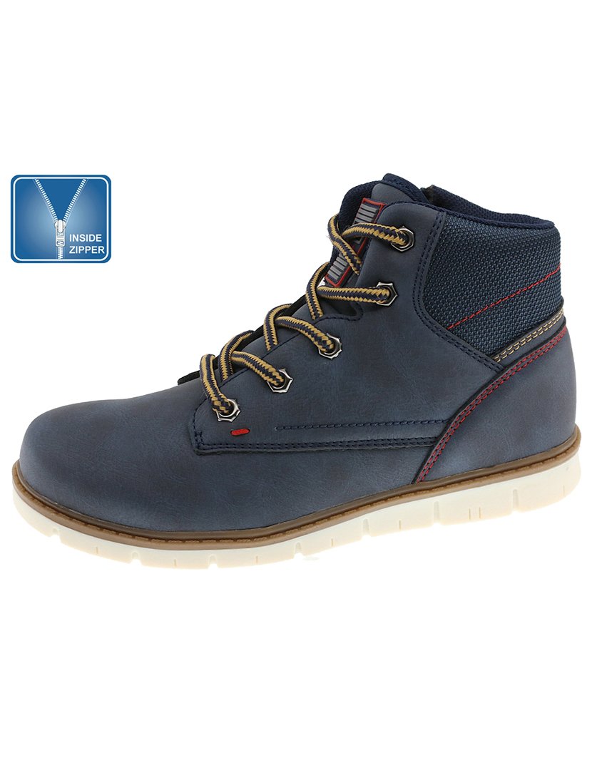 Bota Casual Juvenil Azul Marinho