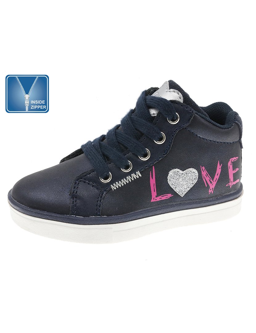 Bota Casual Criança Azul Marinho