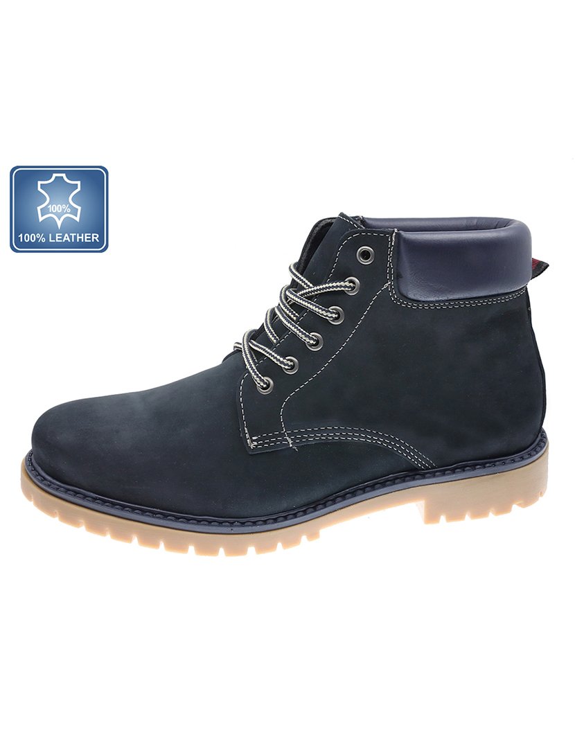 Bota Casual Homem Azul Marinho