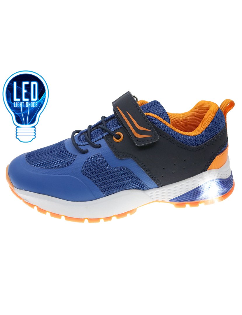 Ténis com Luzes Juvenil Azul