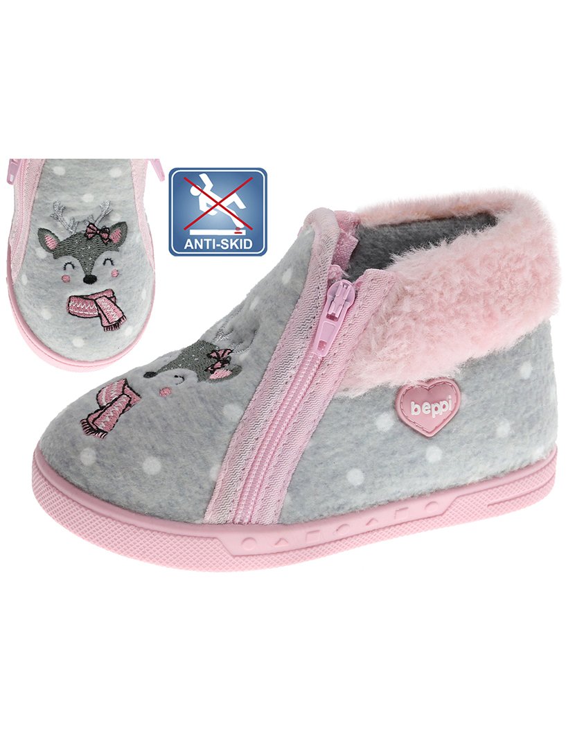 Pantufa Criança Cinza