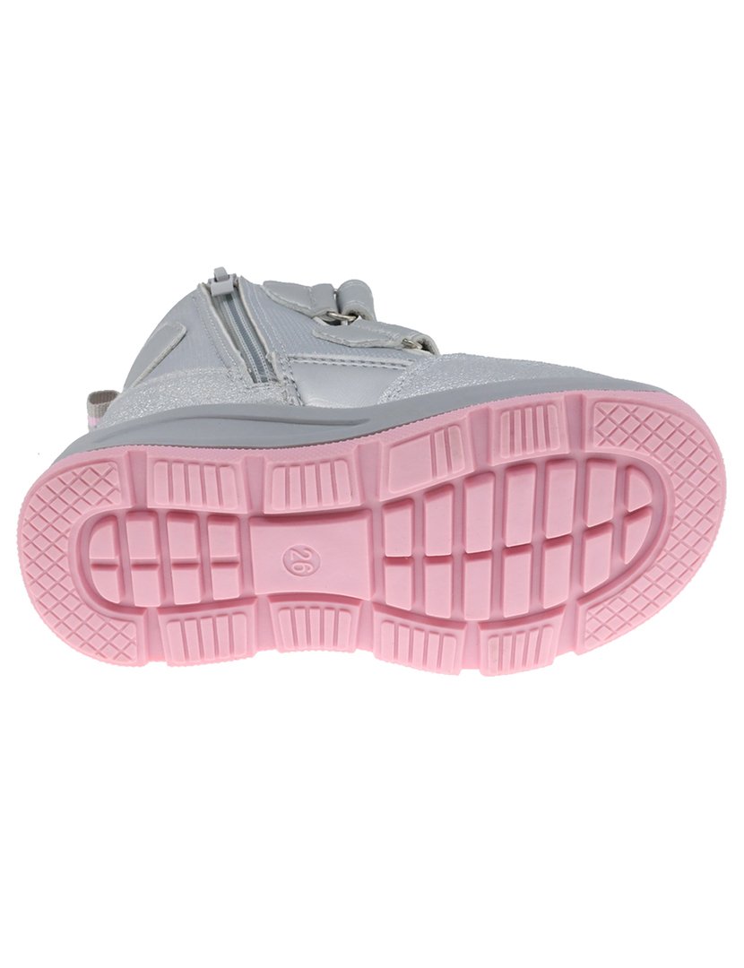 Bota Alta Criança Prateado