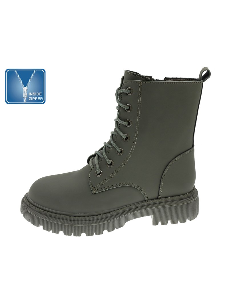 Bota Alta Juvenil Kaki