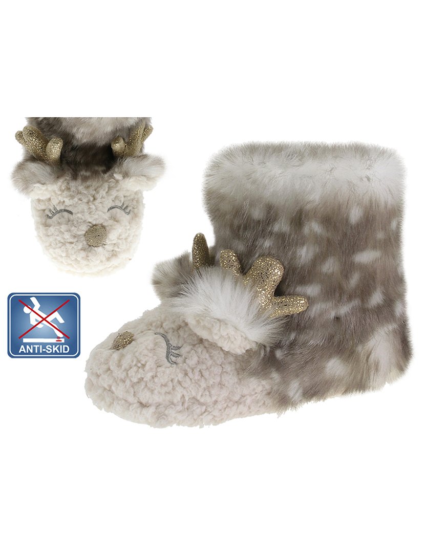 Pantufa Juvenil Bege