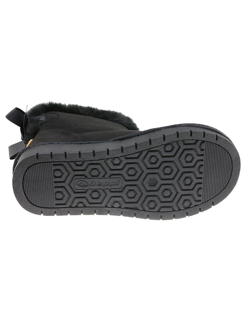 Bota Alta Juvenil Preto