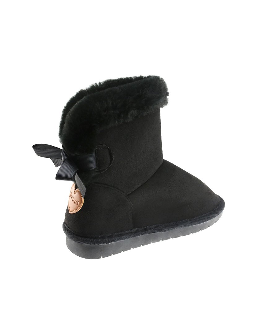 Bota Alta Juvenil Preto