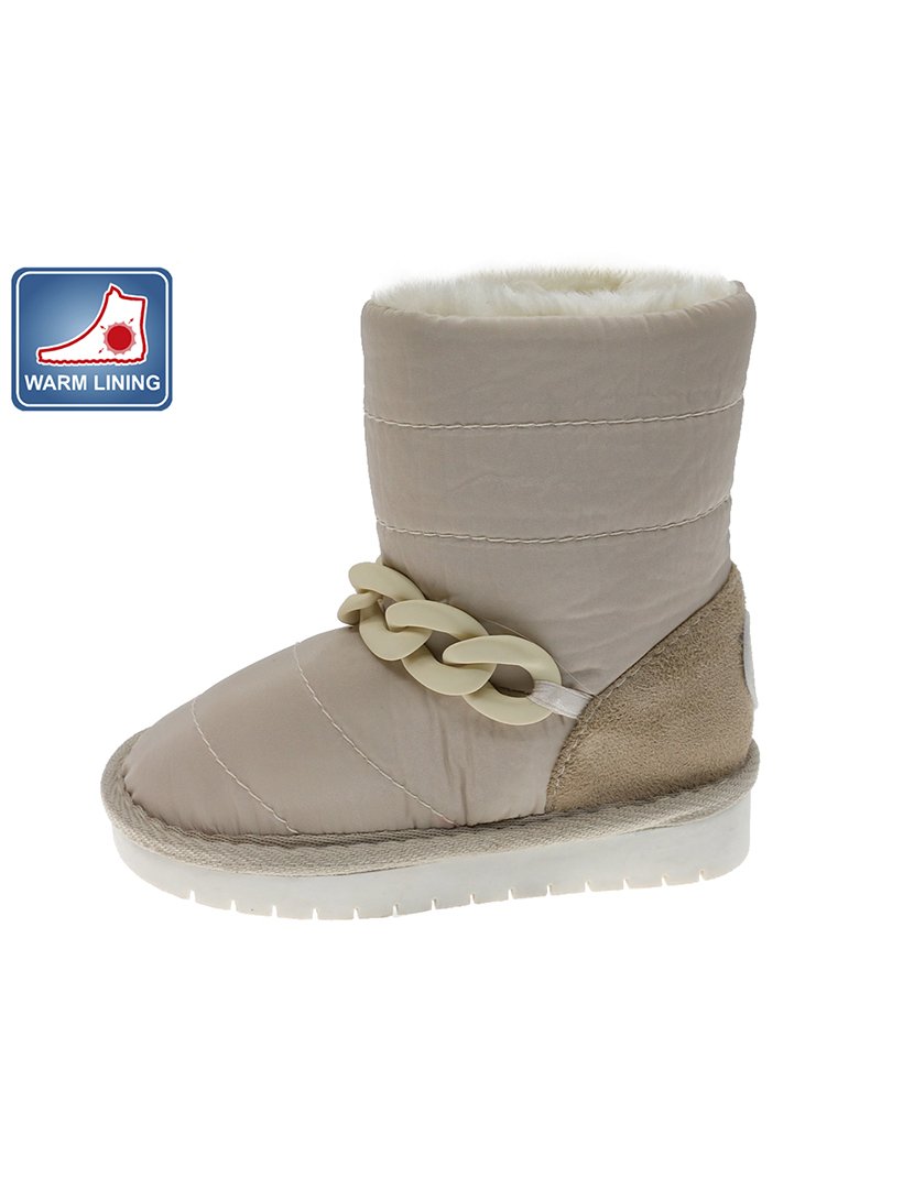 Bota Alta Criança Bege