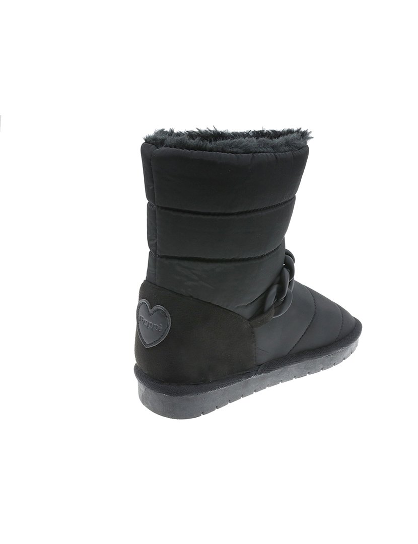 Bota Alta Juvenil Preto