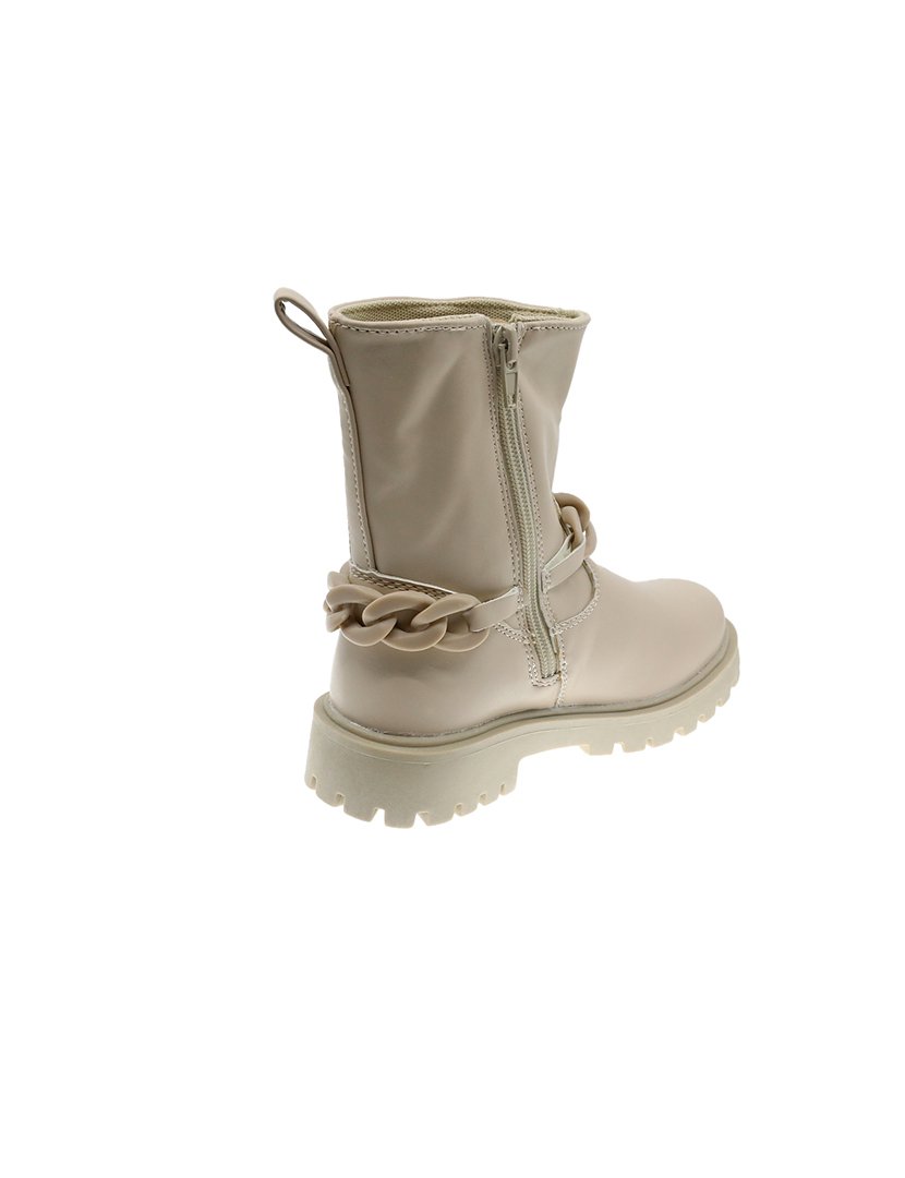 Bota Alta Juvenil Bege