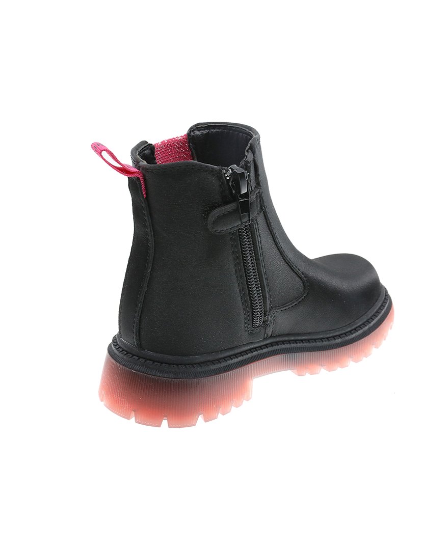 Bota Alta Juvenil Preto