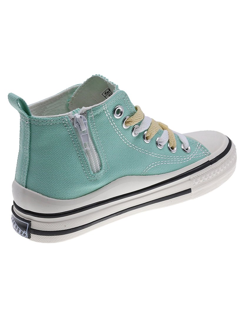 Bota Lona Juvenil Verde Água