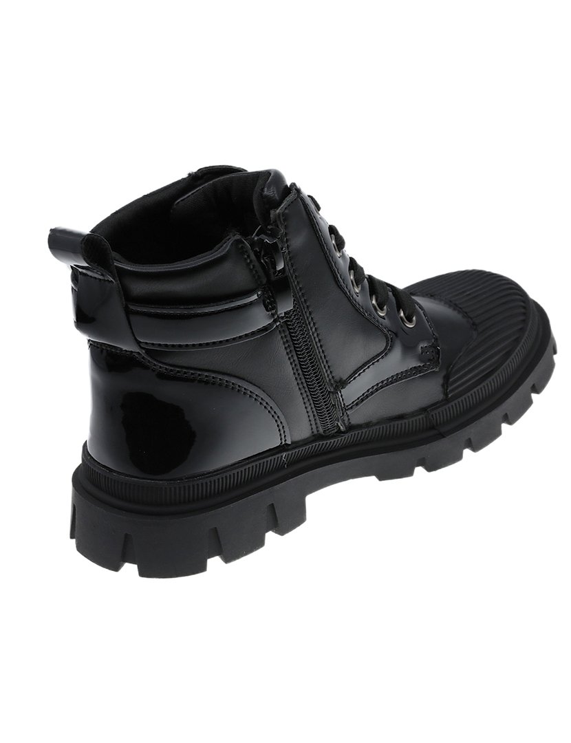 Bota Alta Criança Preto