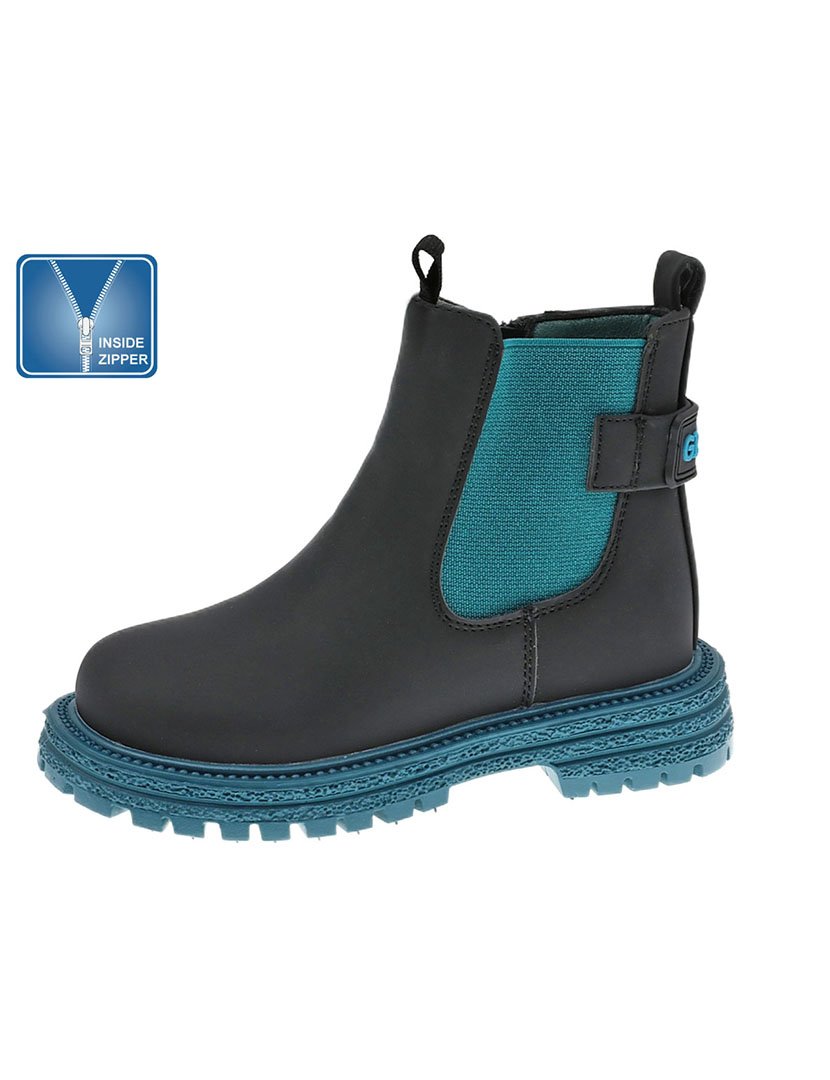 Bota Alta Criança Preto