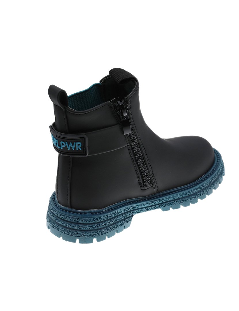 Bota Alta Criança Preto