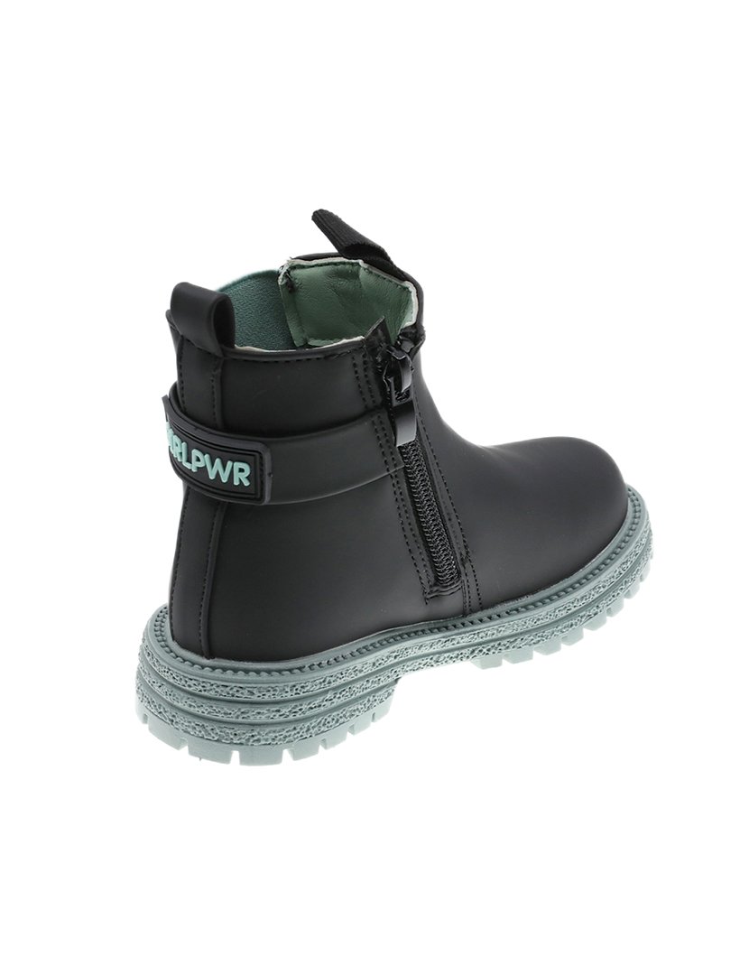 Bota Alta Criança Preto / Verde