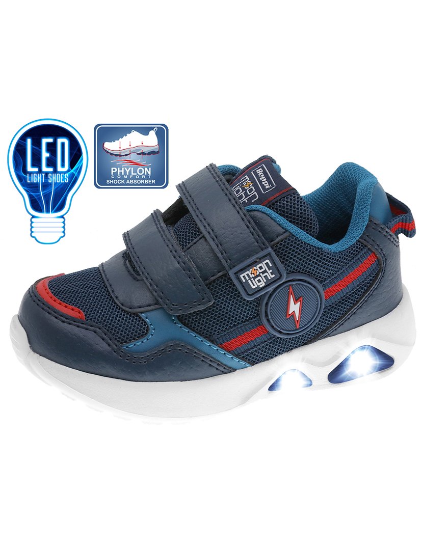 Ténis com Luzes Criança Azul Marinho