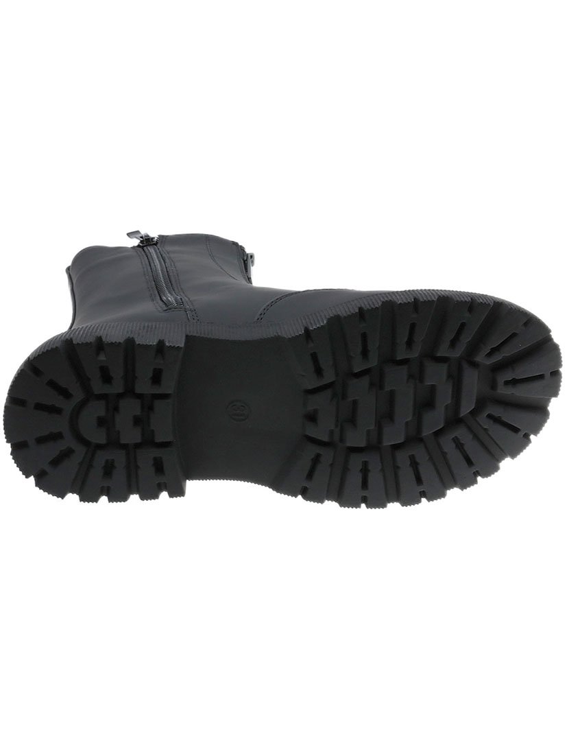 Bota Alta Juvenil Preto