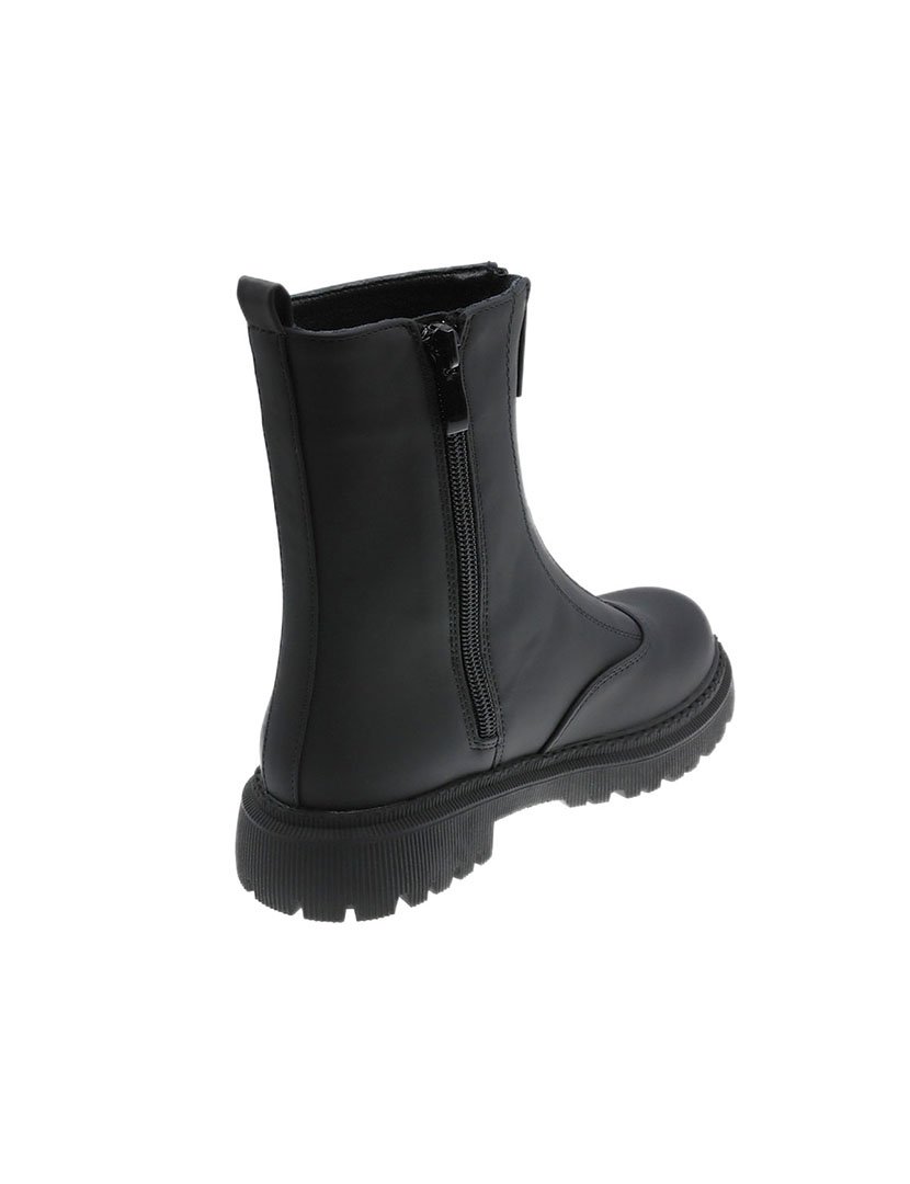 Bota Alta Juvenil Preto